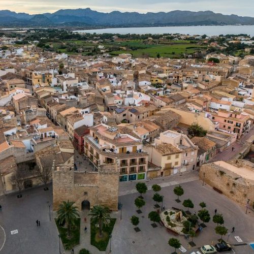 Luftaufnahme von Alcudia auf Mallorca